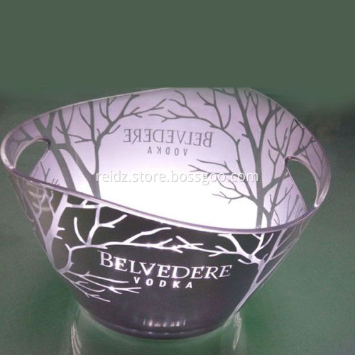 Large Metal acrylic ice bucket
